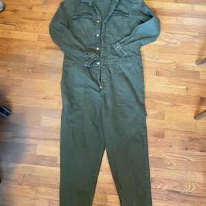 Zara Olive Green Women's Jumpsuit